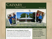Tablet Screenshot of calvarywinona.org